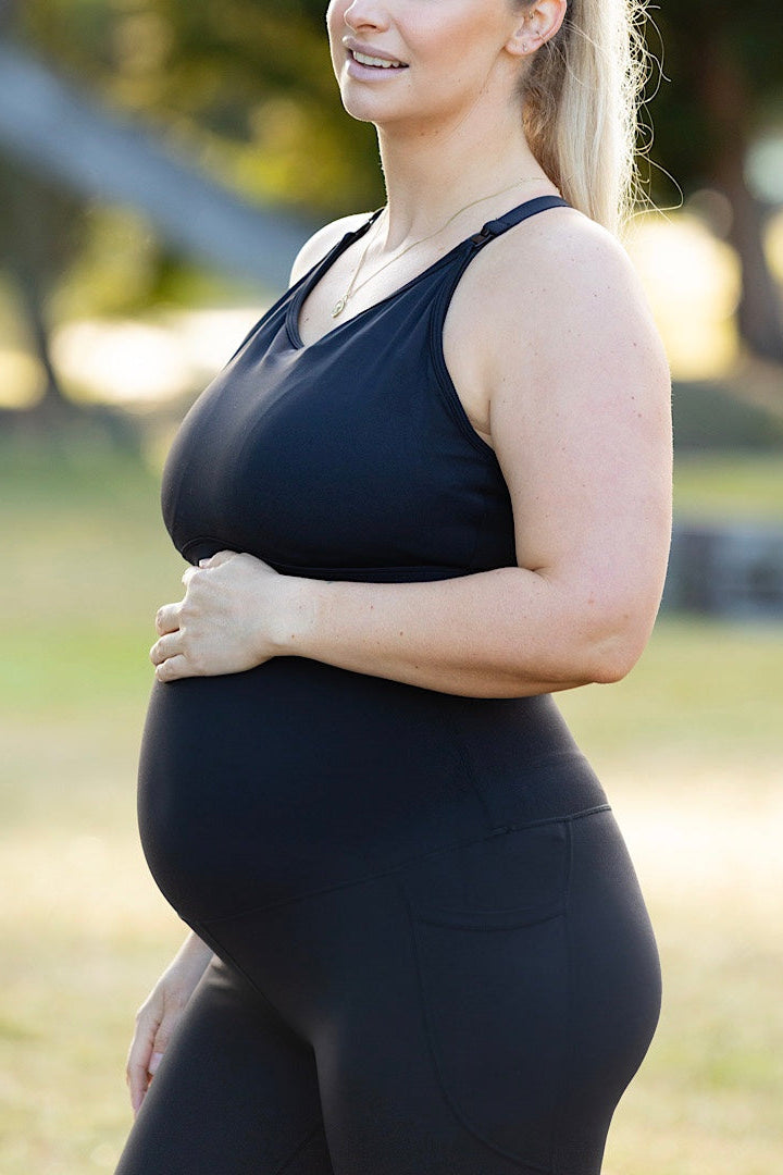 Maternity Alexis High-Waist Tights - Black