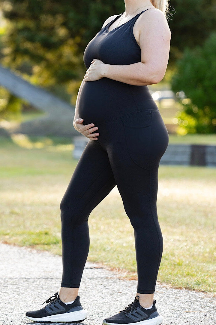 Maternity Alexis High-Waist Tights - Black