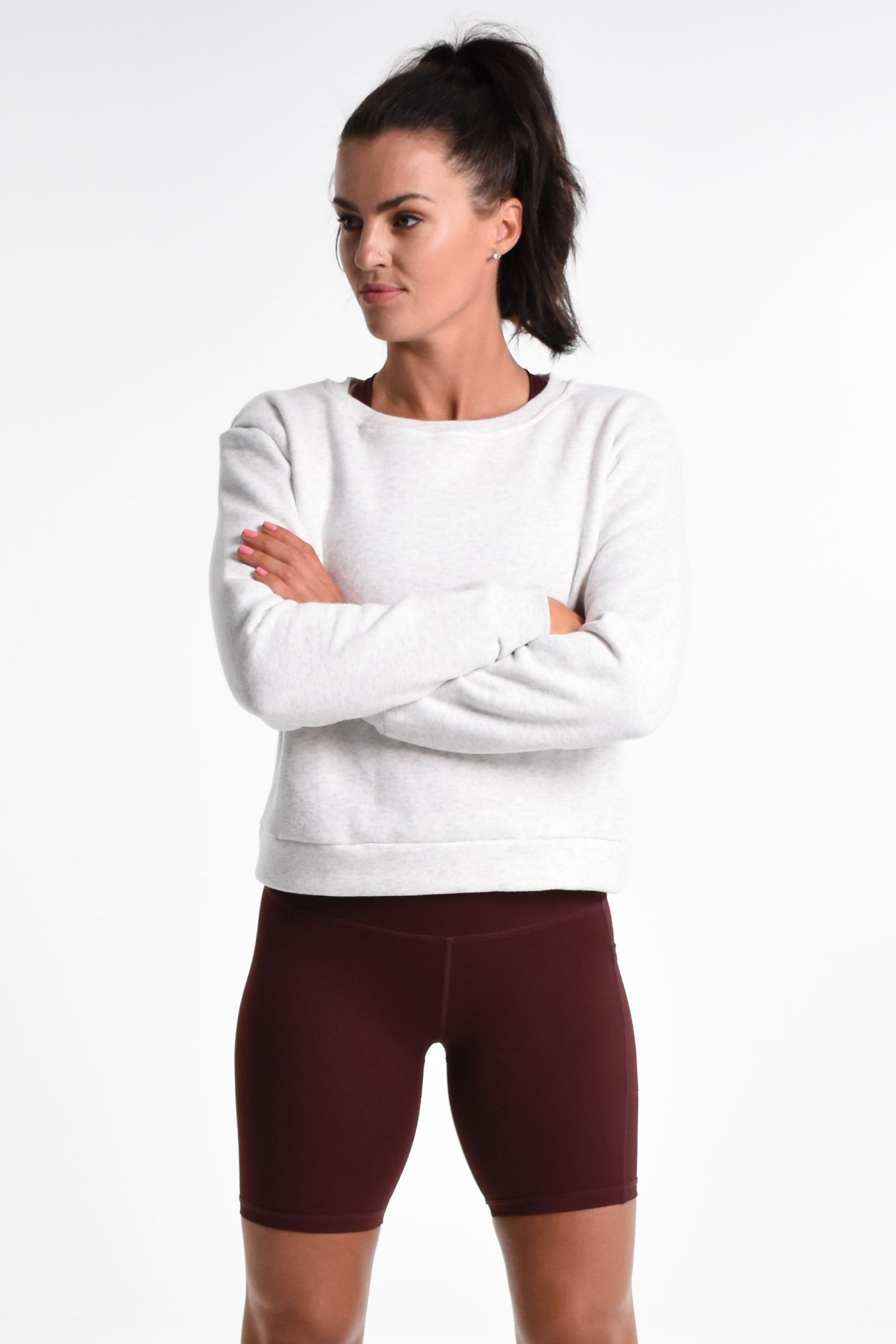 Amy J Perky Sweater - Grey Marl