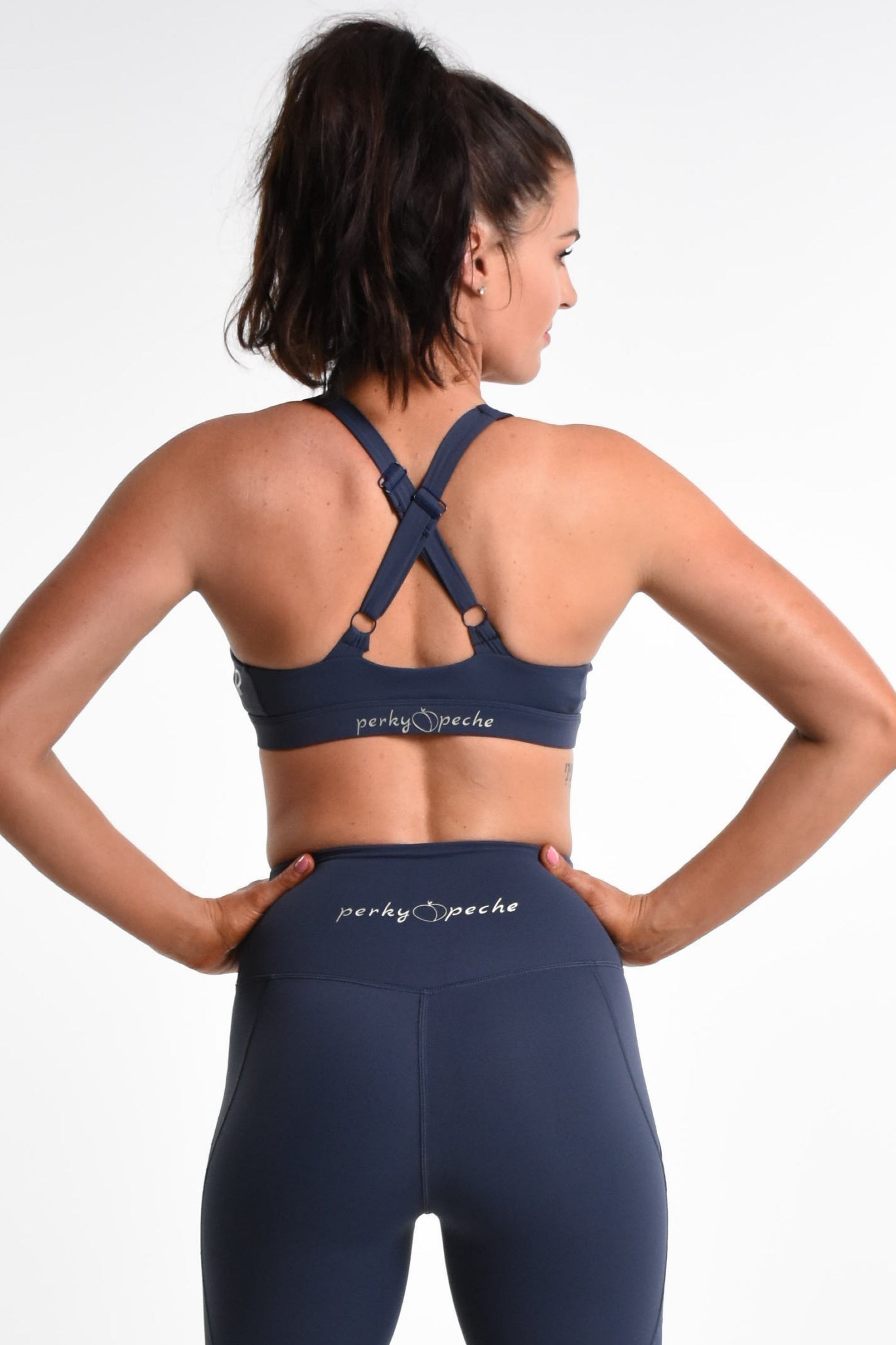 Perky Gal Bra - Navy Grey