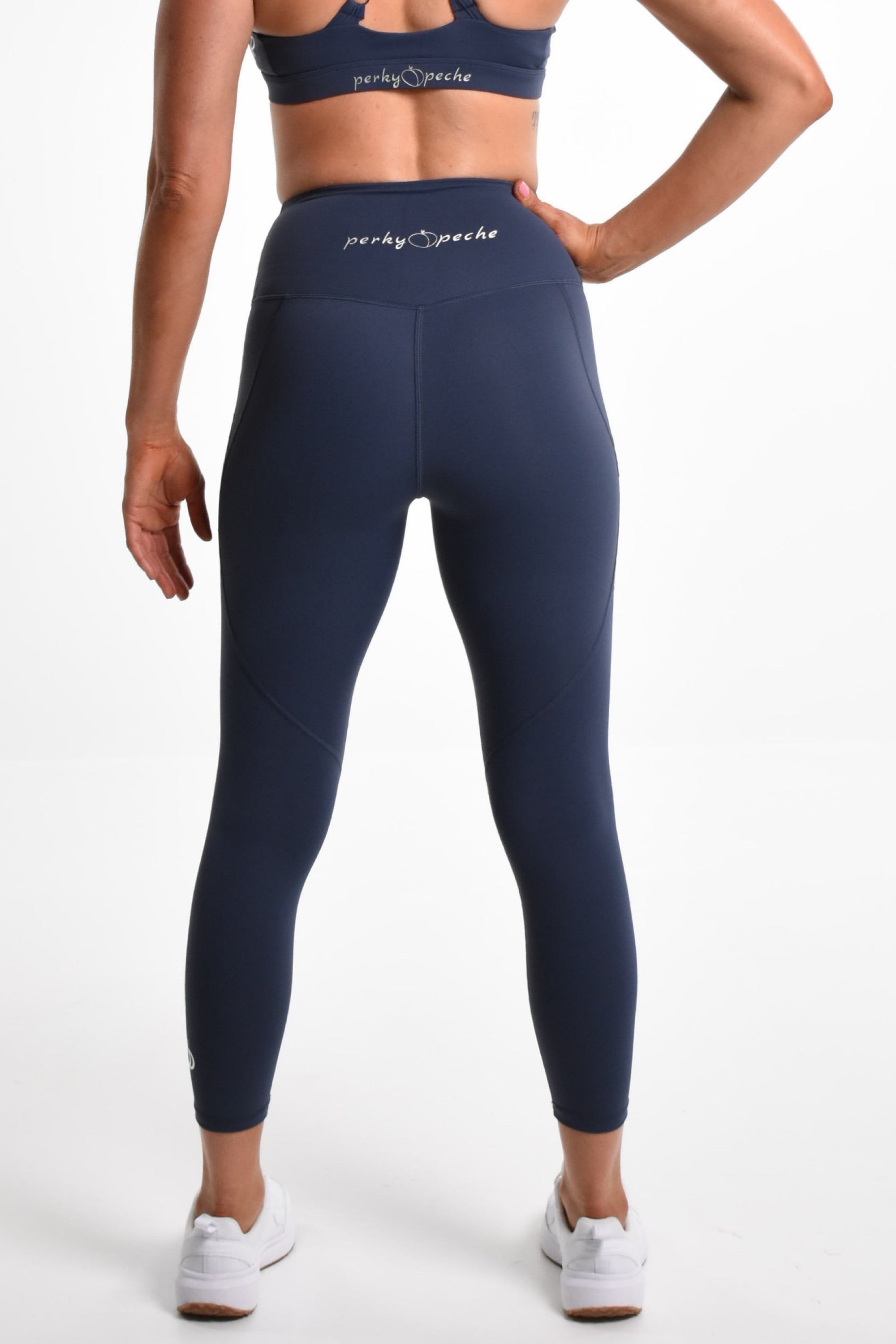 Layla Tight Ankle Grazer - Navy Grey