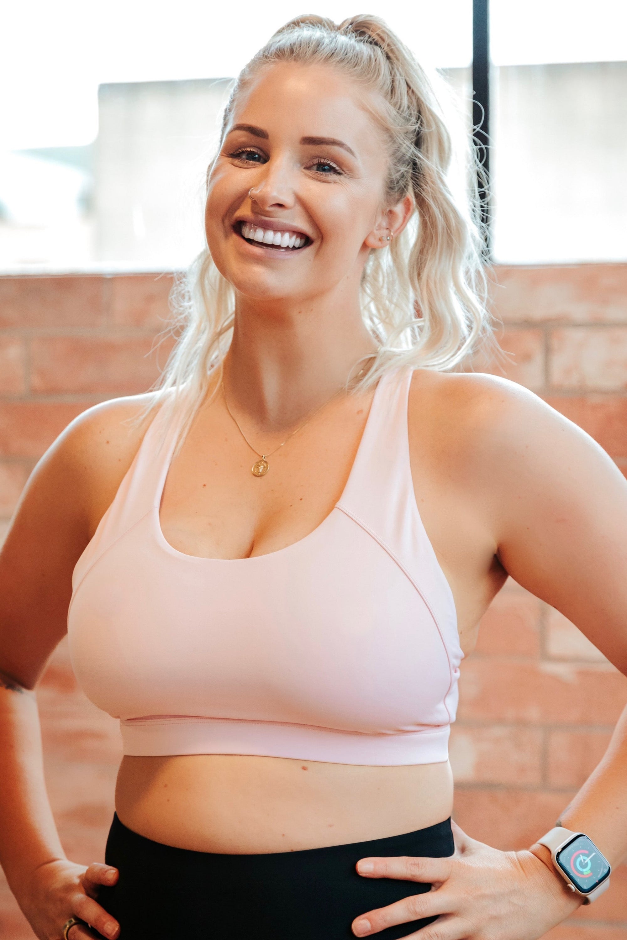 Gigi Sports Bra - Baby Pink
