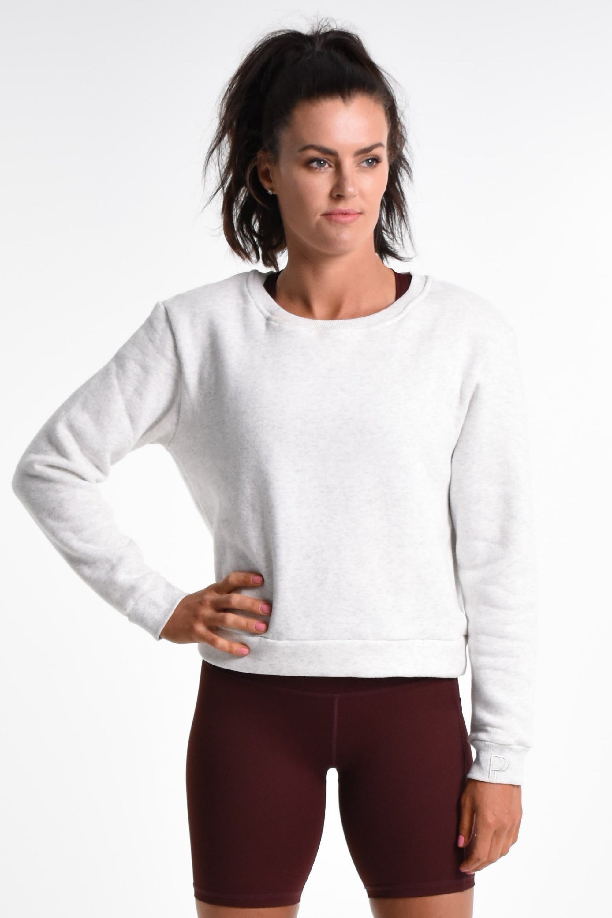 Amy J Perky Sweater - Grey Marl