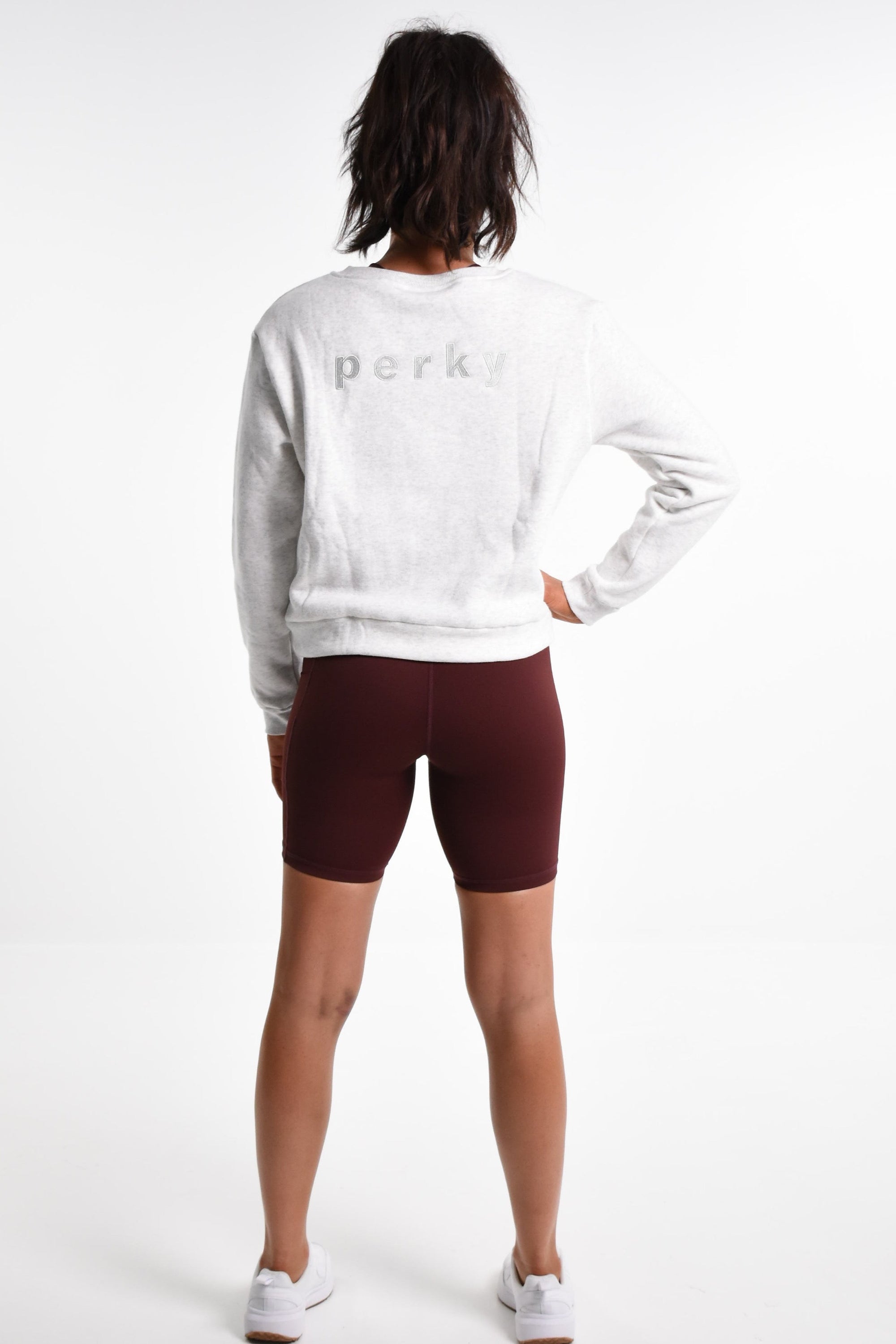 Amy J Perky Sweater - Grey Marl
