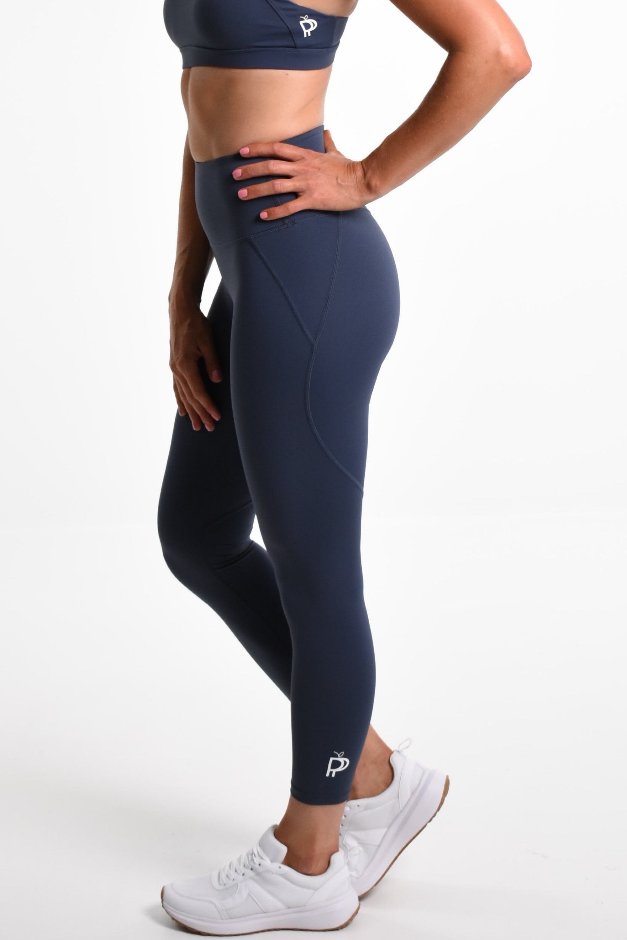Layla Tight Ankle Grazer - Navy Grey