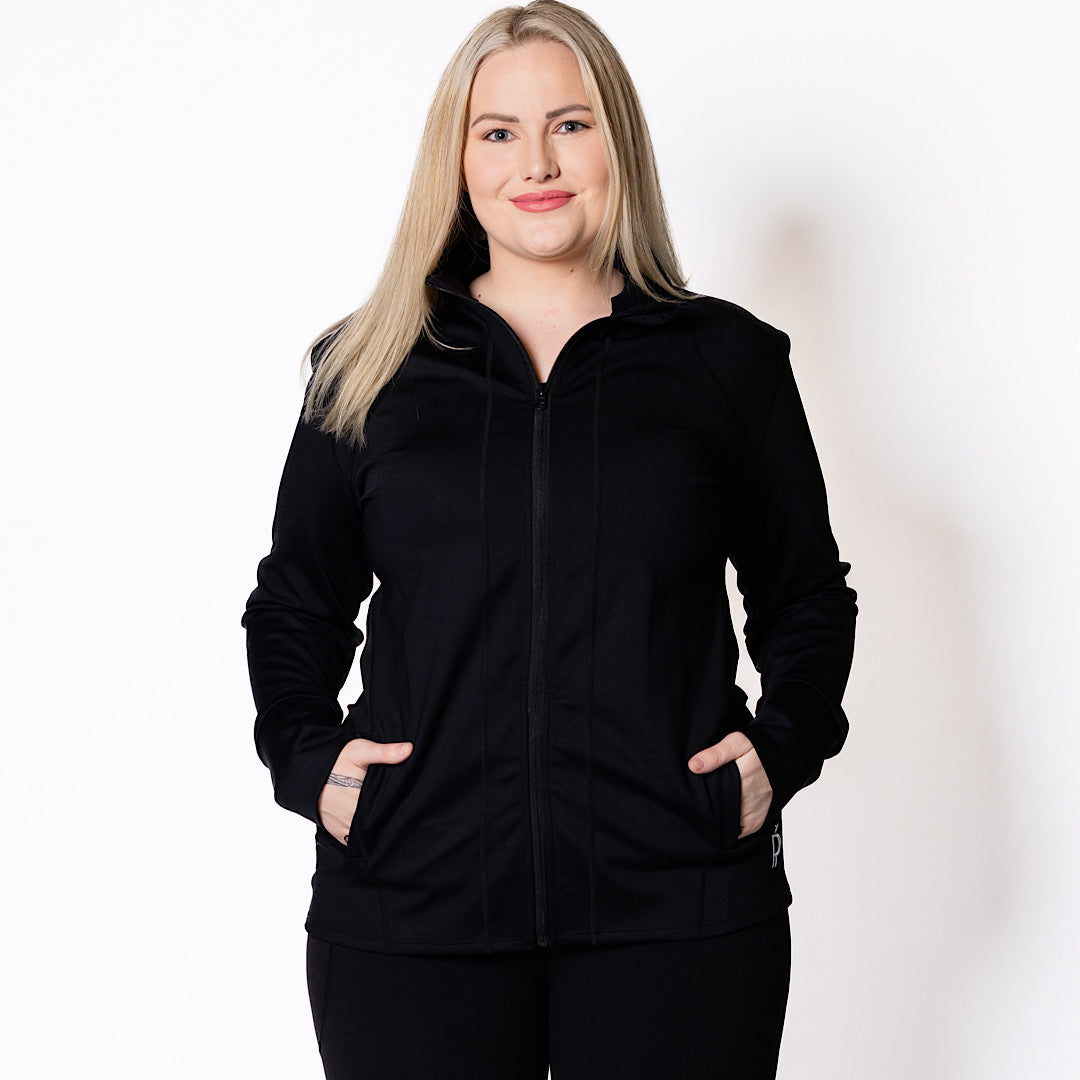 Thermal Zip Through Jacket - Black