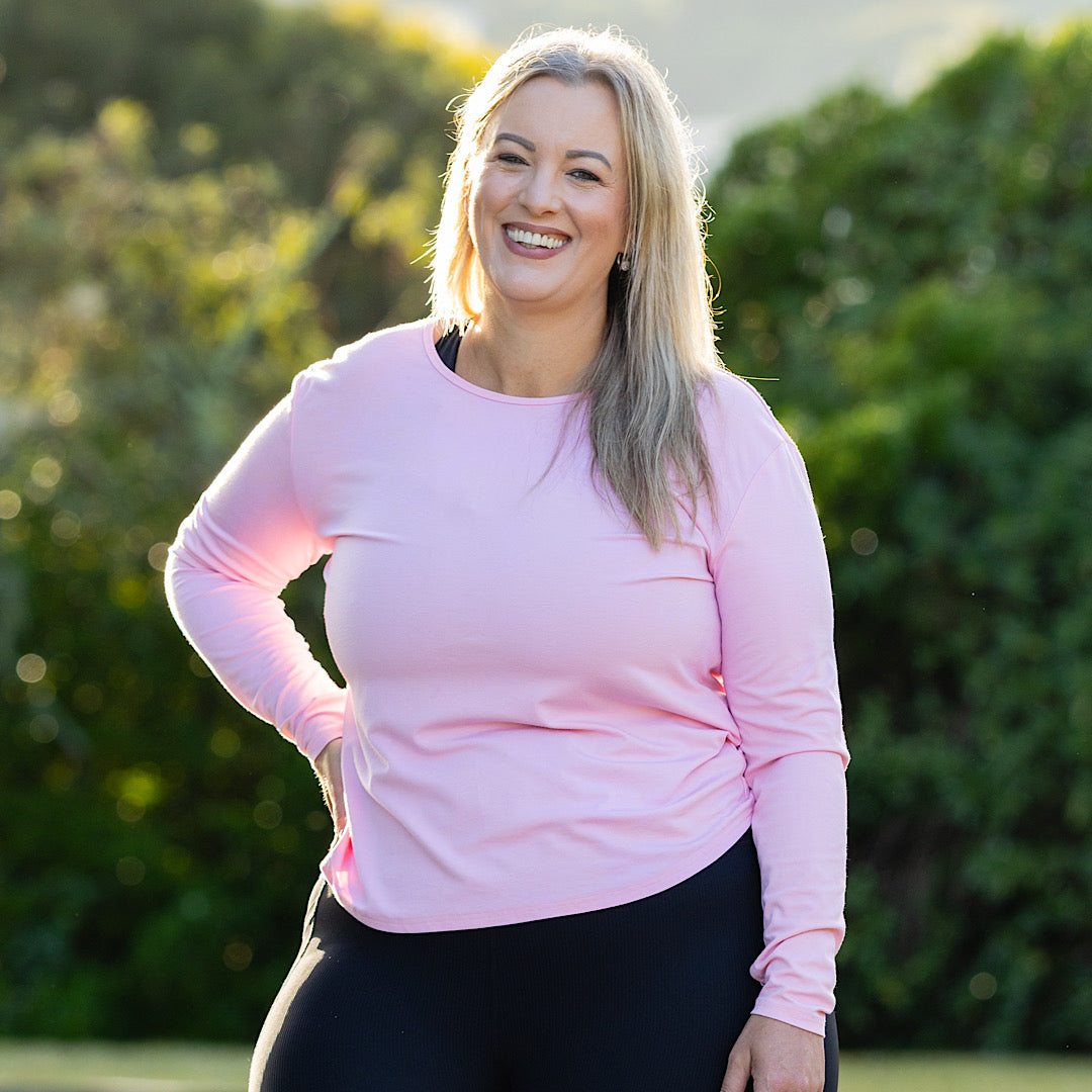 Move Easy Long Sleeve Top - Pink