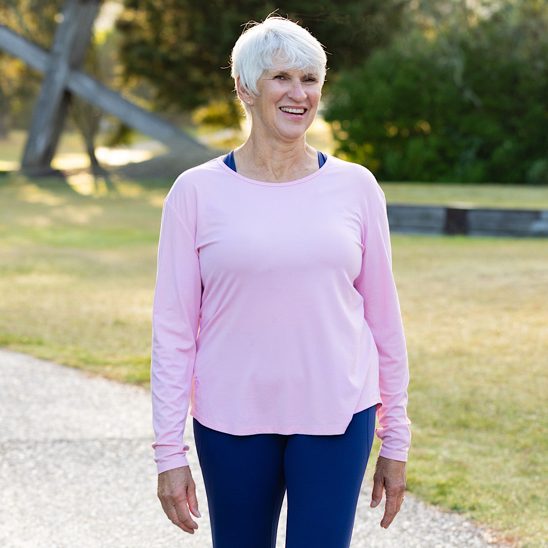 Move Easy Long Sleeve Top - Pink