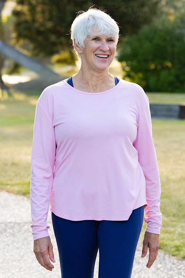 Move Easy Long Sleeve Top - Pink