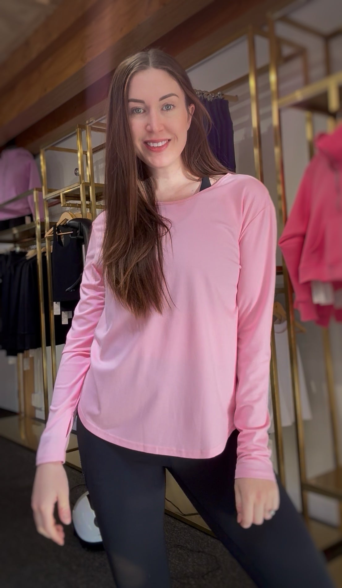 Move Easy Long Sleeve Top - Pink