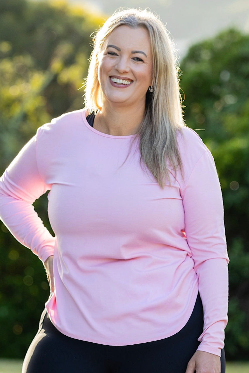 Move Easy Long Sleeve Top - Pink