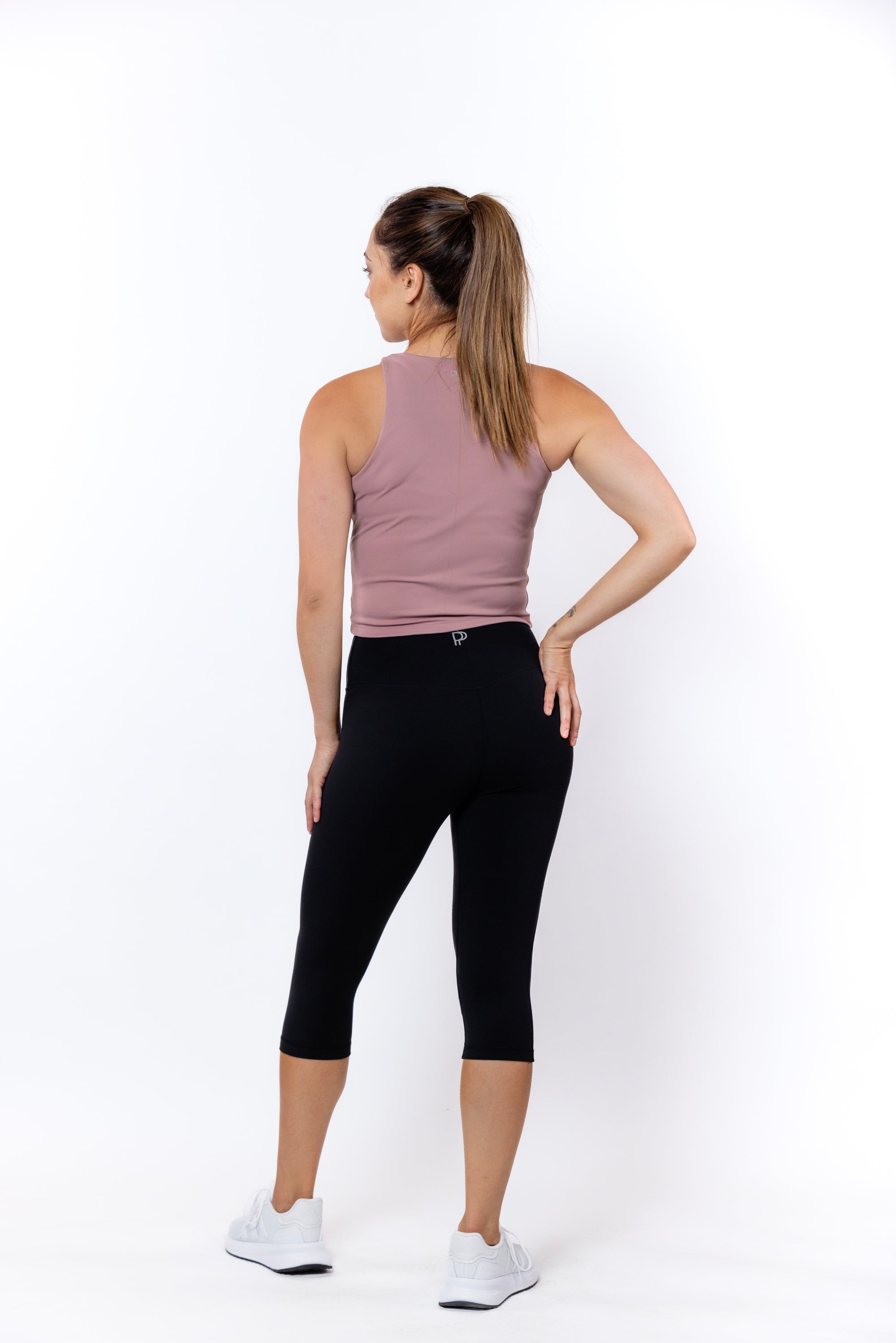 Alexis 3/4 No-Roll Down Band Legging, Black