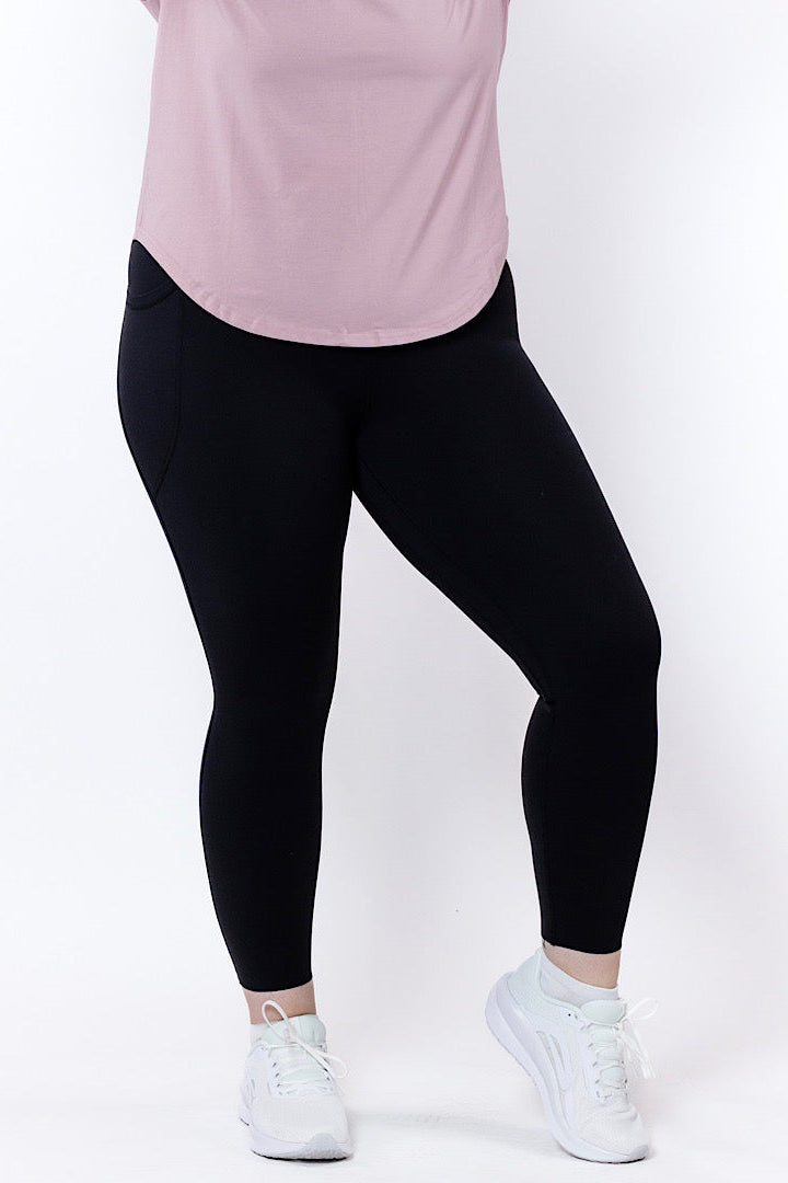 Alexis Full Length High- Rise - With Pockets - Black