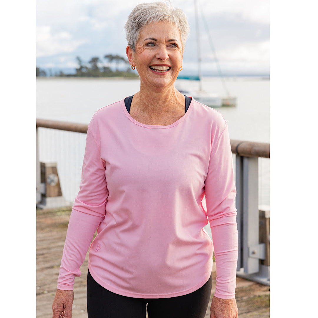 Move Easy Long Sleeve Top - Pink