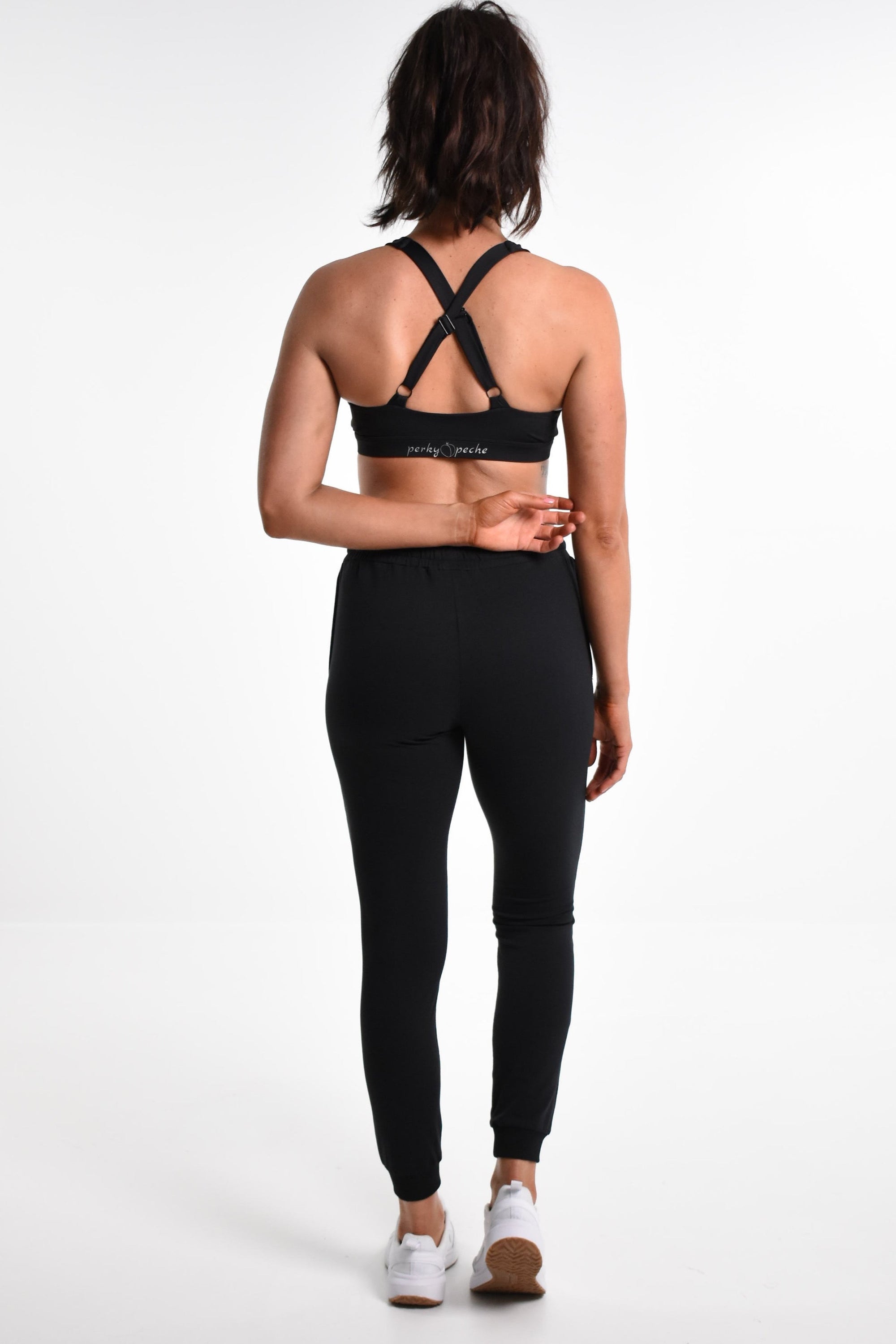 Isabella Slim Fit Full Length Active Jogger - Black