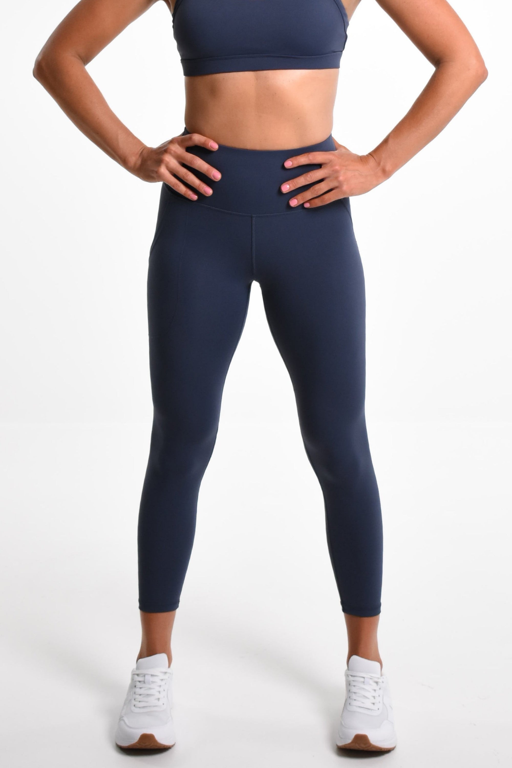Layla Tight Ankle Grazer - Navy Grey