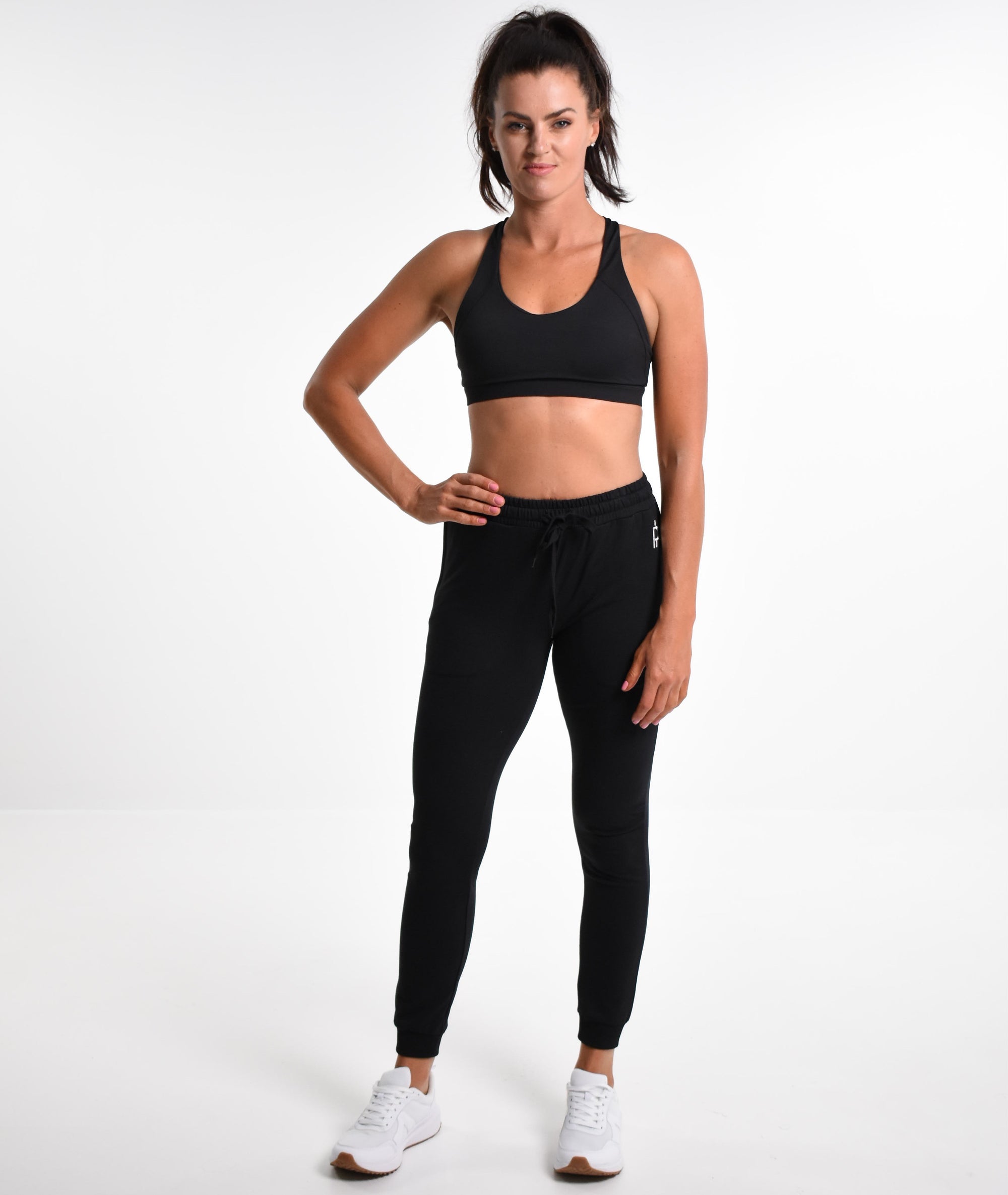 Isabella Full Length Active Jogger - Black